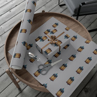 Grey Islamic Lantern Gift Wrap Papers