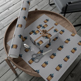 Grey Islamic Lantern Gift Wrap Papers