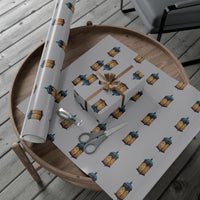 Grey Islamic Lantern Gift Wrap Papers