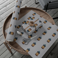 Grey Islamic Lantern Gift Wrap Papers