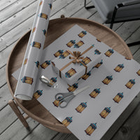 Grey Islamic Lantern Gift Wrap Papers