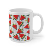 Watermelon white plank Ceramic Mug 11oz