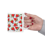 Watermelon white plank Ceramic Mug 11oz