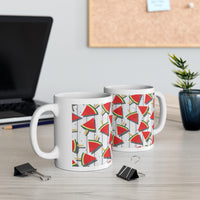 Watermelon white plank Ceramic Mug 11oz